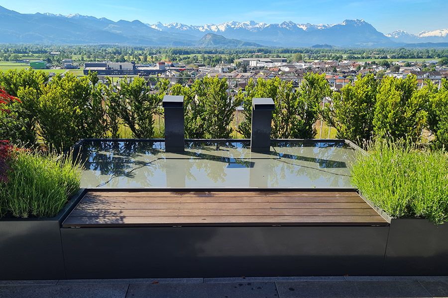 Wasser Anlage im Traumgarten